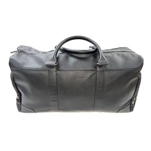 Ben Sherman Pebble Duffle Bag w/ Pockets - Black