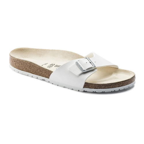 Birkenstock Unisex Madrid Birko-Flor Narrow Fit Sandal US 10 /EU 43 White