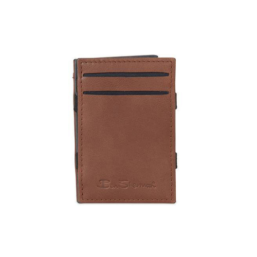 Ben Sherman Men's Leather Magic Wallet - Brown/Navy