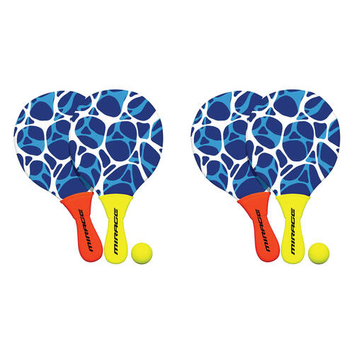 2PK Mirage Neoprene Paddle Set Kids Outdoor Water Toy Orange/Yellow