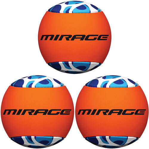 3PK Mirage Neoprene Skim Ball Kids Outdoor Water Toy Blue/Orange