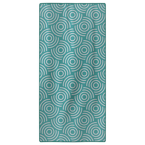 Mirage Sand Free Microfibre Beach Towel 420gsm 160 x 80cm Aqua