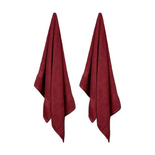2x Ardor St Regis Collection 68x140cm Bath Towel Soft Cotton Berry