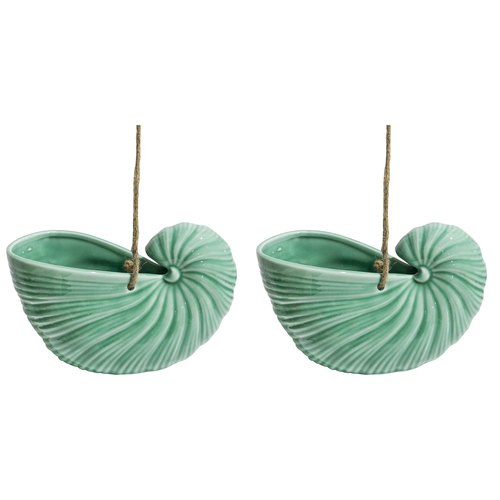 2PK LVD Hanging Planter Shell Large Forest Decorative Sculpture Home Decor