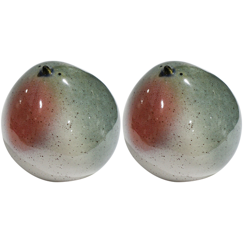 2PK LVD Ceramic Birdie Ornament Large Decorative Home Decor Olive