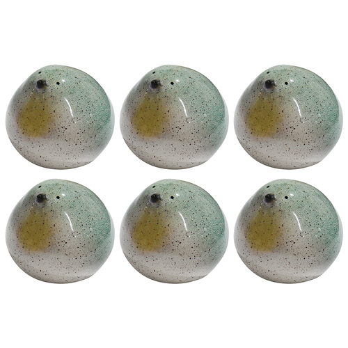 6PK LVD Ceramic Birdie Ornament Medium Decorative Home Decor Sky