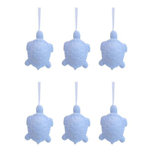 6PK LVD Ceramic Hanging Turtle Home/Office Decor 8x5cm - Tidal