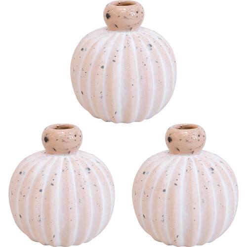 3PK LVD Ceramic Bud Vase Home/Room Decor 10cm B Mineral