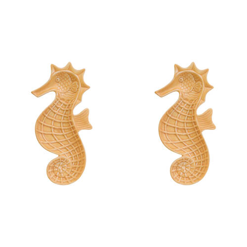 2PK LVD Seahorse Plate Ceramic Home/Lounge Decor 22cm Spice