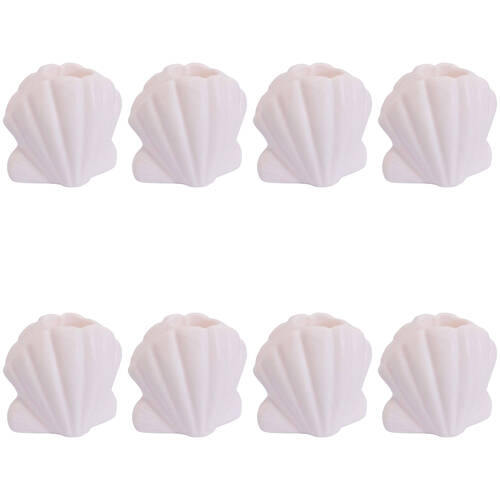 8PK LVD Ceramic Candle Holder Display Shell Small Salt 7cm - Yellow