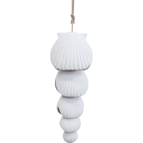LVD Hanger Shell Ceramic Hanging Ornament Decor Natural 34cm