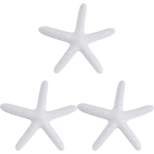 3PK LVD Starfish Ceramic Figurine Home Decor Large Mineral