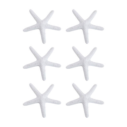 6PK LVD Starfish Ceramic Figurine Home Decor Small Mineral