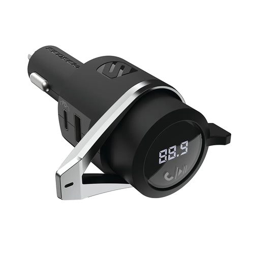 Scosche Wireless Hands Free FM Transmitter Car Kit w/USB-C And USB-A Ports