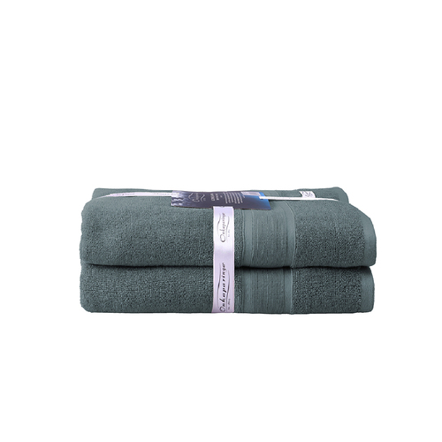 2PK Ultimate Alanya Bath Towel 550Gsm Slate