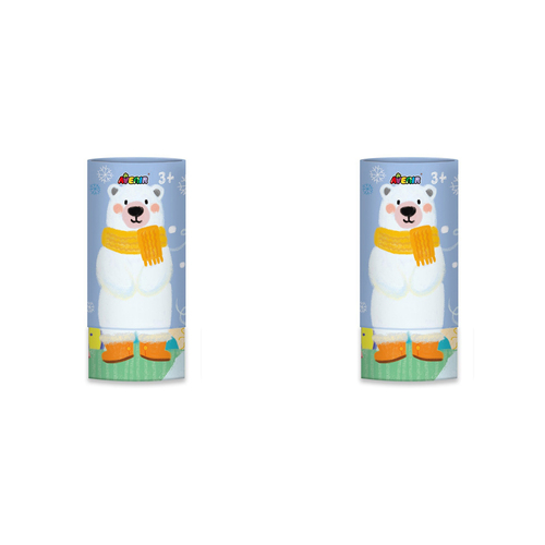 2x 12pc Avenir Kids/Children Portable Silky Crayons Polar Bear 3y+