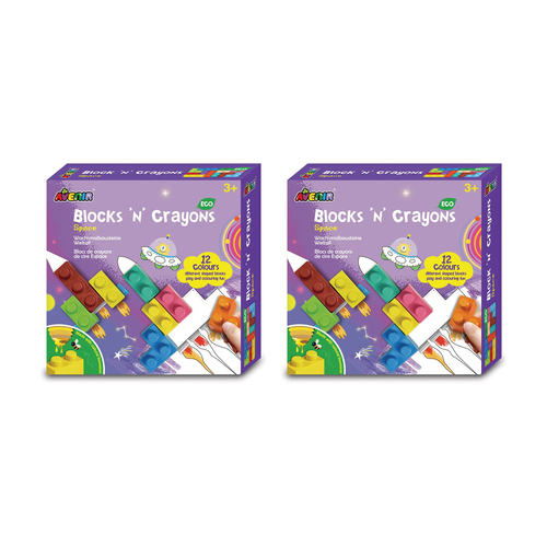 2PK Avenir Blocks'n'Crayons Space Kids/Toddler Activity 3y+