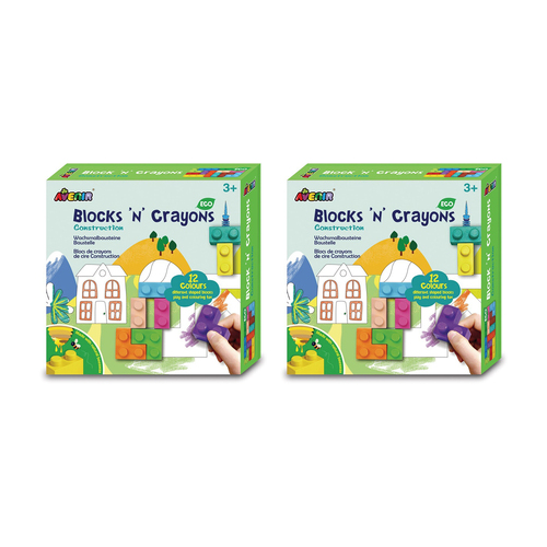 2PK Avenir Blocks'n'Crayons Construction Kids/Toddler Kit 3y+