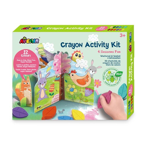 Avenir Crayon Activity Kit 4 Seasons Fun Kids Art/Craft 3y+