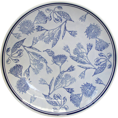 LVD Porcelain Flowering Gum Grazing Serving Platter 37x8cm Blue/White