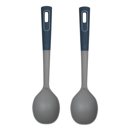 2x Salter Indigo Solid Food Cooking/Stirring/Serving Spoon