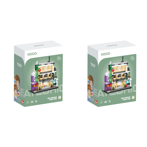 2x 309pc Koco Police Station Kids/Children Building Bricks Toy 6y+