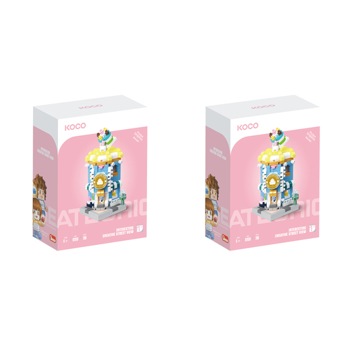 2x 286pc Koco Cake Shop Kids/Children Building Bricks Toy 6y+
