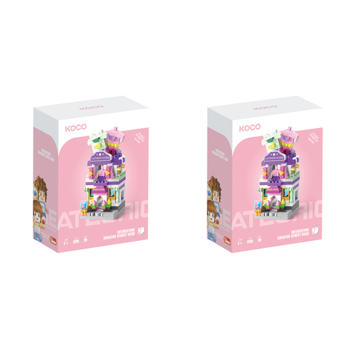 2x 298pc Koco Clothes Store Kids/Children Building Bricks Toy 6y+