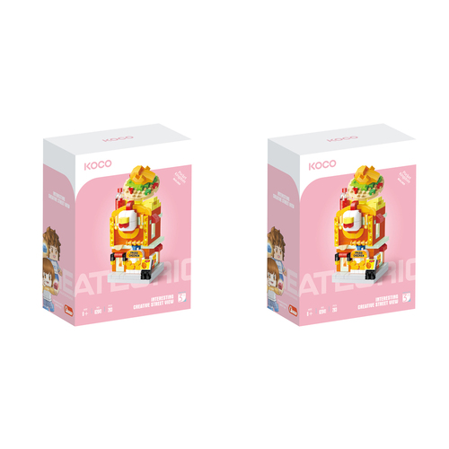 2x 283pc Koco Fried Chicken Restaurant Kids/Children Building Bricks Toy 6y+