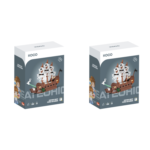 2x 320pc Koco The Flying Dutchman Kids/Children Building Bricks Toy 6y+
