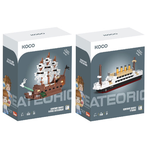 320pc Koco The Flying Dutchman and 271pc Titanic Kids/Children Toy 6y+