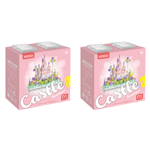 2x 414pc Koco Castle Dream Astle Kids/Children Building Bricks Toy 6y+