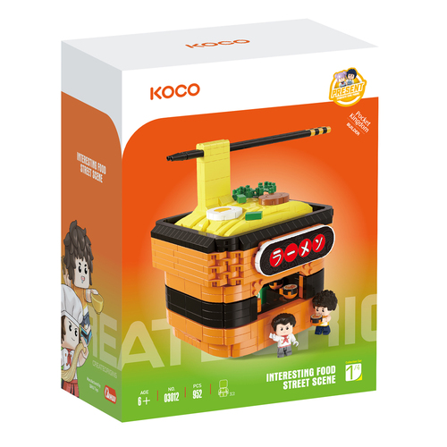 952pc Koco Ramen Noodle Restaurant Kids Building Bricks Toy 6y+