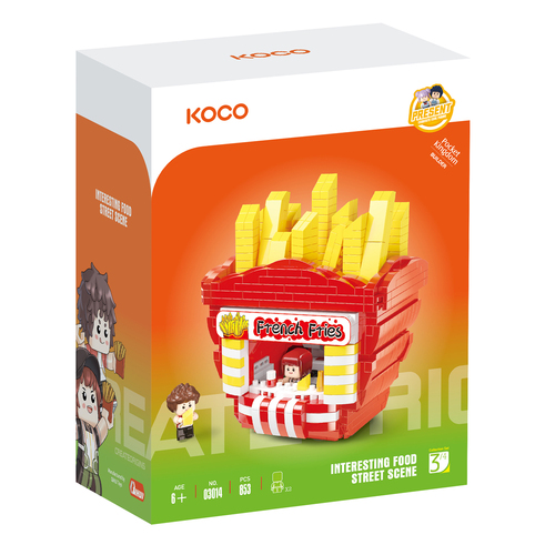 853pc Koco Chip Shop Kids/Children Building Bricks Toy 6y+