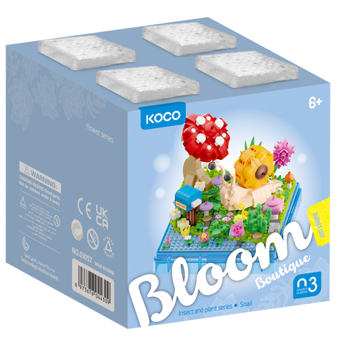 625pc Koco Insect & Plant Snail Kids Building Bricks Toy 6y+