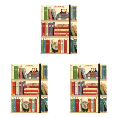 3PK Cavallini Notebook Writing Stationery Large - Book
