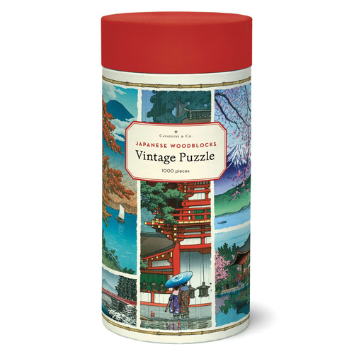 1000pc Cavallini Jigsaw Puzzle Japanese Woodblocks 55x70cm Learning Game 