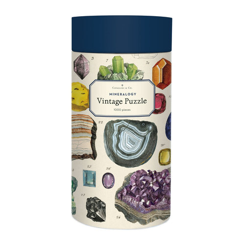 1000pc Cavallini Jigsaw Puzzle Mineralogy 55x70cm Educational Game 