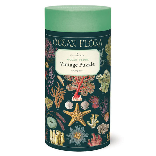 1000pc Cavallini Jigsaw Puzzle Ocean Flora 55x70cm 