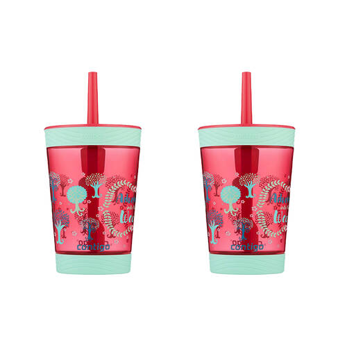 2PK Contigo Tumbler Adventure Spill Proof Kids Drinking Sippy Cup w/ Straw 414ml 3y+