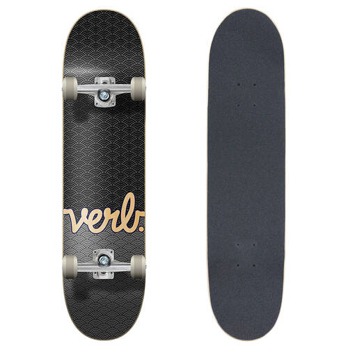 Verb Complete Skateboard Progressive Waves Black/Charcoal 8in