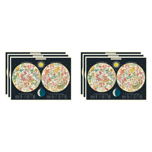6PK Cavallini Paper Poster Prints/Gift Wrap 70x50cm - Constellations