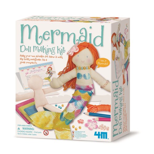 4M Mermaid Doll Making Kit Kids DIY Art/Craft Toy 8y+