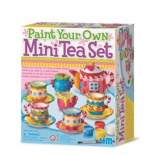 4M Creative Craft Paint Your Own Mini Tea Set Kids 8y+