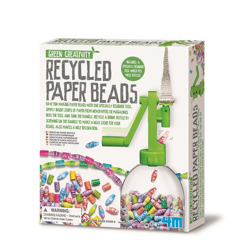 4M Green Creativity Recycled Paper Beads Kids Art/Craft 5y+