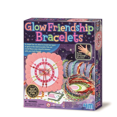 4M Glow-in-The-Dark DIY Glow Friendship Bracelets Kids 5y+