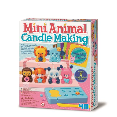 4M Creative Craft Mini Animal Candle Making Kids DIY Art 8y+