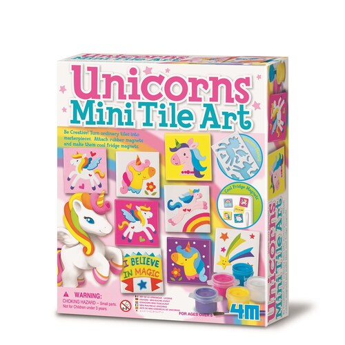 4M Creative Craft Unicorns Mini Tile Activity Art 8y+