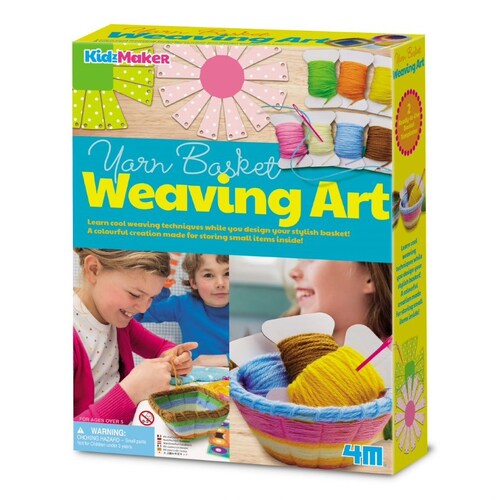 4M KidzMaker Your Basket Weaving Art Kids DIY Craft 5y+