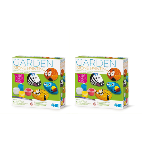 2PK 4M Little Craft Garden Stone Painting Kids Activity Toy 5y+